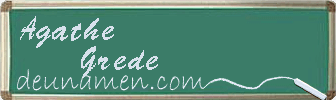 Agathe Grede Visitenkarte